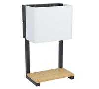 Applique GALDAKAO LED 5,4W en acier et bois noir et naturel 200x0x350mm