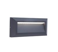 Lutec Applique murale Helena – LED intégrée 10W 400 lm 4000K IP54 anthracite Classe I