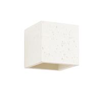 Applique industrielle haut/bas beige béton G9 QUAD