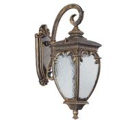 Applique, IP54, noir doré, douille E27, H 48cm