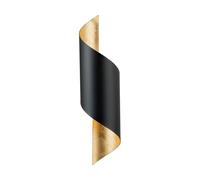 Applique JABALOYAS E27 1X40W en acier noir et or 160x0x630mm
