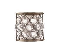 Applique lampe cristaux acier H 20,3 cm lampe couloir 1 flamme lampe escalier