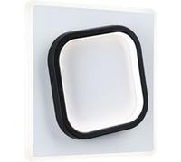 Applique 2form Carré Led 22w 2725lm 4000k 240x240mm Noir & Bl 230v Plastique