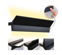 Paulmann 79509 Applique LED Stine Gradable sur 3 niveaux 2700K 1400lm/410lm 230V 13/1x4W gradable Lèche-mur noir mat lampe murale