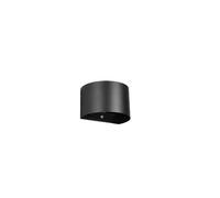 Applique LED 6W rechargeable détecteur IP44 noire
