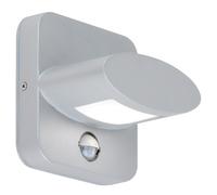 Applique LED ALU spot jardin détecteur de mouvement terrasse DOWN light argent WOFI 4009.01.50.7000