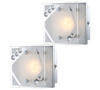 Applique Murale Treppenhauslampe LED Lampe de Chambre à Coucher Cristaux Chrome