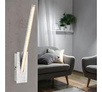 Applique LED applique murale cristaux métal argent H 35 cm salon chambre salle à manger