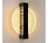 Applique LED - Applique murale ronde - 12 W - Acrylique - Blanc chaud 3000 K - Diffusion de la lumière vers le haut et vers le bas - Non dimmable