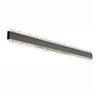 Applique LED Applique noire mate Cristaux acryliques L 70,5 cm