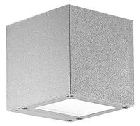 Applique Led Argent 4,5W Émission Carrée Unique Ip65 4000K Gris - Éclairage Mural Extérieur En Aluminium Moulé Sous Pression