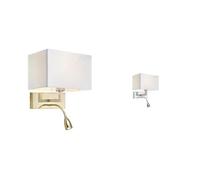 Markslöjd Savoy applique murale 2x60 W blanc-laiton 106308