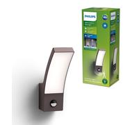 Philips Applique d'extérieur myGarden LED 24×8 cm 12 W 4000 K détecteur de mouvement anthracite