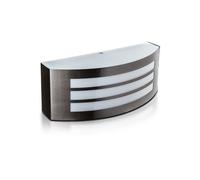 V-TAC Applique d'extérieur 7514 - Acier inoxydable argent, plastique blanc, 1x E27, 25×9 cm