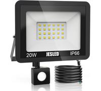 Applique LED extérieure de 20W avec détecteur de mouvement et 2200 lumens