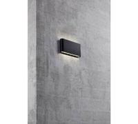 Nordlux Applique murale extérieure Kinver 84181003 – Métal noir LED intégrée 3000K 2x8,5W