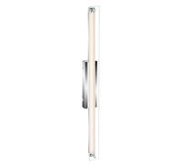 Applique LED Lampe de miroir Applique de salle de bain avec variateur, métal chromé, 8W 780Lm blanc chaud, blanc neutre, L 65 cm