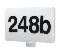 Applique LED numéro capteur crépuscule et détecteur de mouvement blanc neutre
