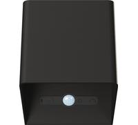 Applique Led Sans Fil Beneito Faure Lek Sensor 6W, Détecteur Mouvement, Usb-C, Ip54, Plafonnier Mural Noir
