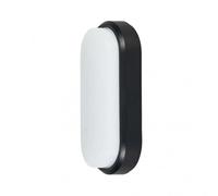 Applique LED Yucatan ovale noire 12 W 6400 K IP65