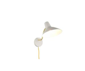 Applique liseuse gris/or, bras flexible E27 10W Trio