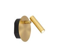 Applique liseuse LED 2W USB rechargeable dorée Lucide