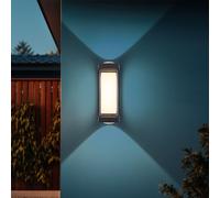 Applique Lumière Extérieure Feu Avant Balcon Jardin Opale Anthracite LED