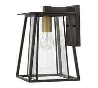 Applique lumineuse d'extérieur ALU bronze H 31,2 cm 1 flamme IP44 1x E27 lampe de balcon