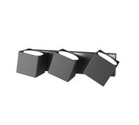 Applique Moderne Rotation Métal Anthracite Gris 3 Lumières Gx53