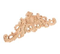 Applique Moulure en Bois Sculpté Beige, Décor Mural et Portes | Bois Lisse sans Bavures, Surface Claire Peignable, Style Classique Élégant, pour Maison Décor