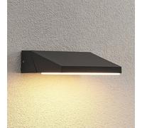 Applique mural extérieur LED Auda Lucande, noir, Aluminium, Moderne, Applique Exterieur LED