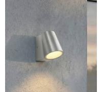 Applique mural extérieur LED Illuvia Lindby, gris, Aluminium, Moderne, Applique Exterieur LED