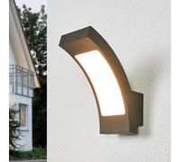 Applique mural extérieur LED Juvia Lucande, noir, Aluminium, Moderne, Applique Exterieur LED
