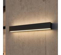 Applique mural extérieur LED Lengo Lucande, noir, Aluminium, Moderne, Applique Exterieur LED