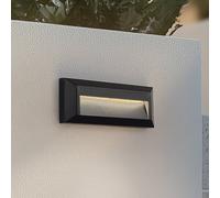 Applique mural extérieur LED Peker Lindby, noir, Matière Plastique, Moderne, Applique Exterieur LED