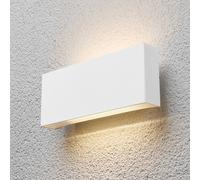 Applique mural extérieur LED Safira Lindby, blanc, Aluminium, Moderne, Applique Exterieur LED