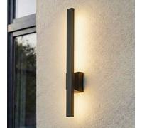 Applique mural extérieur LED Sakari Lindby, noir, Aluminium, Moderne, Applique Exterieur LED