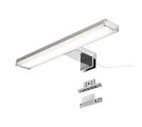 Applique mural LED 8W 30 cm IP44 pour salle de bain, miroir et meuble,slim, en aluminium chromé avec lumière blanche neutre