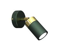 Applique murale 1 spot Joker Milagro GU10 40W vert doré