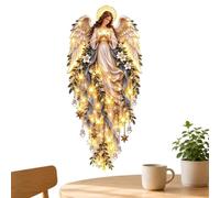 Applique murale 2D en acrylique en forme d'ange | Décoration murale lumineuse pour la maison, le salon, la chambre, le bureau, les réunions intérieures, le couloir, l'entrée