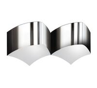 Applique murale à 2 lampes pour couloir, applique chromée pour salon, 2 douilles G9, LxlxH 45x11x18,5 cm