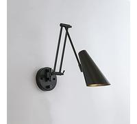 Applique murale à bras articulé style moderne milieu du siècle, orientable haut/bas, avec interrupteur | Style industriel, à fixer sur une tête de lit, idéale pour la chambre, le salon ou le bureau (