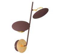 Applique murale à LED pour intérieur orientable, or, 9 watts 800 lumen 3000 Kelvin, HxL 23x46 cm