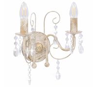 Applique Murale à Perles 2 Ampoules Lampe Suspendue Lustre Luminaire vidaXL