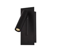 Applique murale à tête de lit réglable, spot LED encastré directionnel, lampe de lecture de chevet avec bouton caché, applique murale en aluminium, applique murale câblée pour salon et chambre