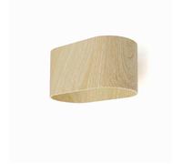 Applique murale - ALPINALUZ - Bayona - Aluminium effet bois - LED orientable haut et bas - Intérieur 165×80×102 mm
