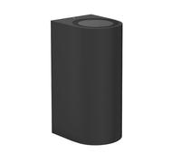 Applique murale ALSE pour extérieur IP54 up/downlight noir mat rond 2x GU10
