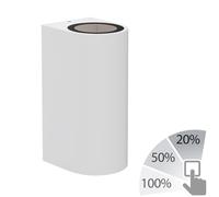 Applique murale ALSE up & downlight pour extérieur blanc aluminium rond + 2