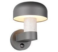 Applique murale, aluminium, anthracite Capteur de mouvement, H 24,5 cm