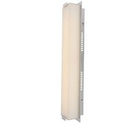 Applique murale applique couloir lampe salon lampe chambre, verre chrome satiné, 1x LED 15W 1160Lm 3200K, LxlxH 61x11x10cm
